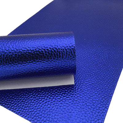 METALLIC BLUE Faux Leather Sheets