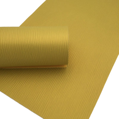 HONEY YELLOW WAVES Faux Leather Sheets