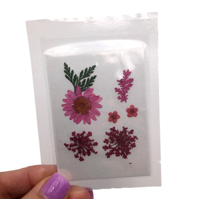 Small Pink Pressed Dry Flowers, Dried Flat Flower Packs, Pressed Flowers For Resin Crafts