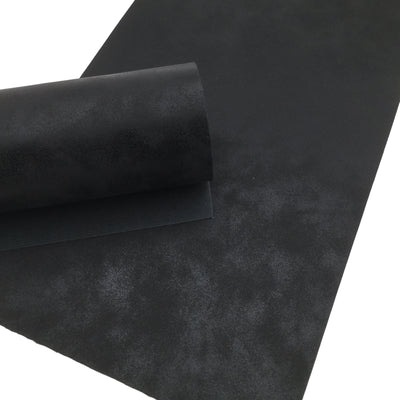 ALL BLACK Oil Slick Faux Leather, PU Leather Sheets, Fabric Sheets, Leather for Earrings