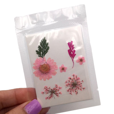 Small Light Pink Pressed Dry Flowers, Dried Flat Flower Packs, Pressed Flowers For Resin Crafts