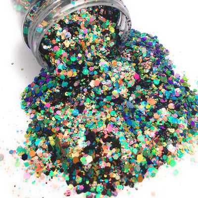 CITY LIGHTS Chunky Glitter, Loose Glitter, Polyester Glitter, Premium Quality Glitter for Tumblers, 1oz Resealable Bag