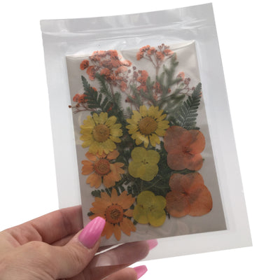 Large Pressed Dry Flowers, Dried Flat Flower Packs, Pressed Flowers For Resin Crafts - 2883