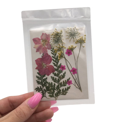 Large Pressed Dry Flowers, Dried Flat Flower Packs, Pressed Flowers For Resin Crafts - 2860