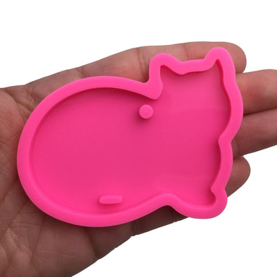 Cat Silicone Mold, Shiny Mold, Silicone Molds for Epoxy Crafts, Resin Craft Molds, Epoxy Resin Jewelry Making Supplies