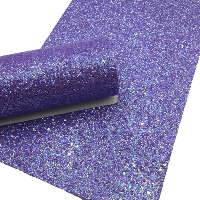 Violet Chunky Glitter Canvas Sheets