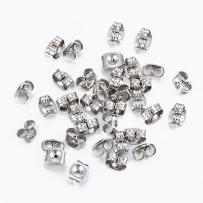 20 pcs Stainless Steel Ear Nuts Pack