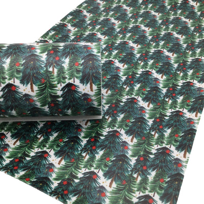 PINE TREE Faux Leather Sheets