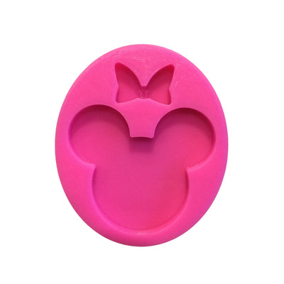 Mouse Head with Bow Resin Mold