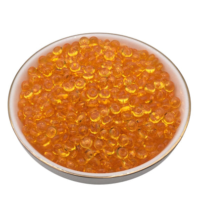 100g Orange Fishbowl Beads, Beads for Crunchy Slime,  Slushie Beads for Slime, Slime Supplies
