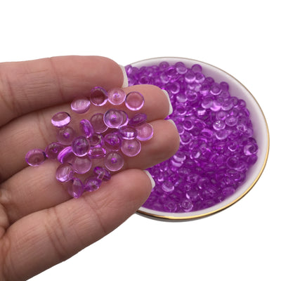 100g Purple Fishbowl Beads, Beads for Crunchy Slime,  Slushie Beads for Slime, Slime Supplies