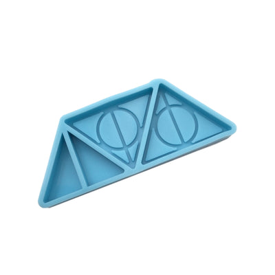 DEATHLY HALLOWS Straw Topper Shiny Mold, Silicone Molds for Epoxy Crafts, Resin Craft Molds, Epoxy Resin Jewelry Making Supplies