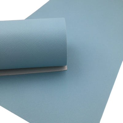 BABY BLUE SAFFIANO Faux Leather Sheets, Saffiano Texture, Leather for Earrings, Fabric Sheet, Textured Leather - 0307