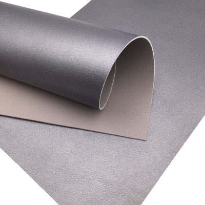 GRAY/PEWTER Double Sided Faux Leather
