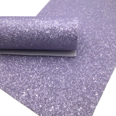 LILAC PURPLE FROSTED Chunky Glitter fabric Sheets