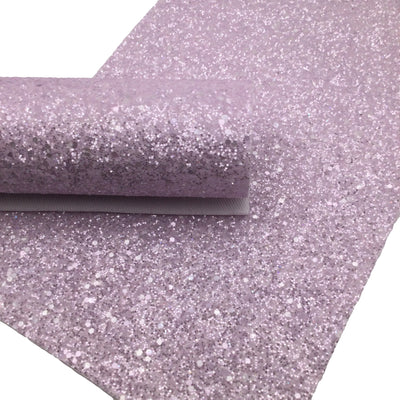PERIWINKLE PURPLE FROSTED Chunky Glitter fabric Sheets