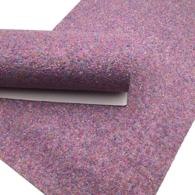PURPLE MIXED Chunky Glitter fabric Sheets