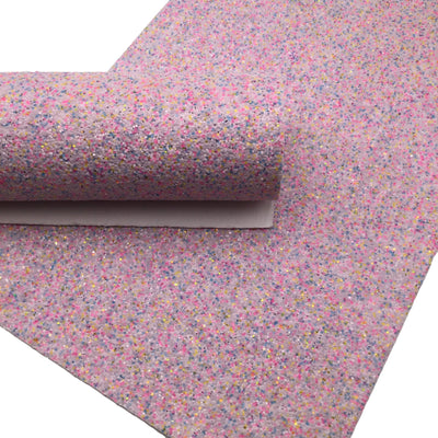 LIGHT PURPLE MIXED Chunky Glitter fabric Sheets