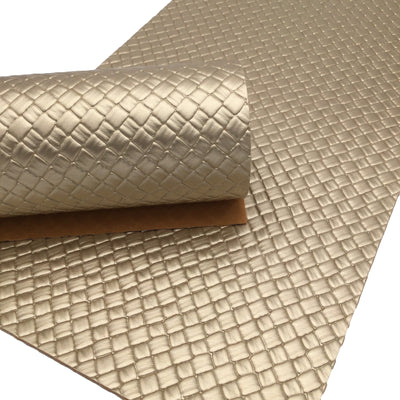 GOLD EMBOSSED Faux Leather Sheet