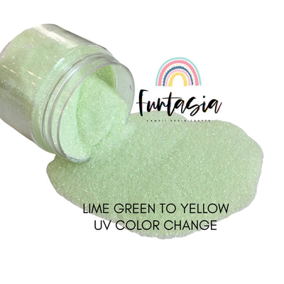 Green UV COLOR CHANGE Fine Loose Glitter