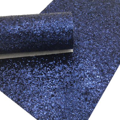 Navy Blue Chunky Glitter Canvas Sheets, Chunky Material Canvas, Glitter Canvas Sheet, Glitter Fabric Sheet