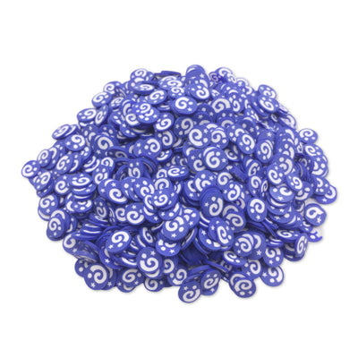 Blue Swirls Polymer Clay Mix