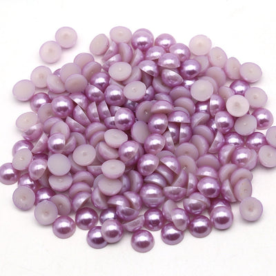 Light Purple Flat Back Pearls
