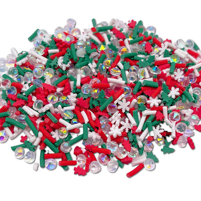 Holly Jolly Polymer Clay Slices Mix