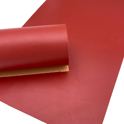 Brick Red Smooth Faux Leather Sheets