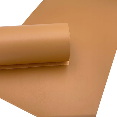 Peanut Smooth Faux Leather Sheets
