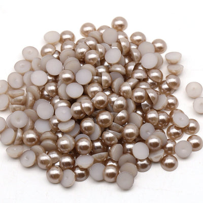 Light Bronze Flat Back Pearls