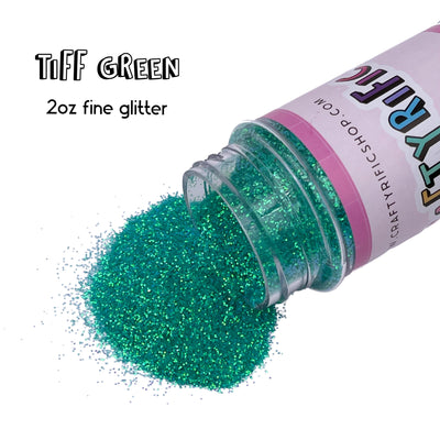 Tiff Green Fine Glitter 2oz Bottle