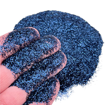 Navy Blue Fine Glitter 1oz, 1/64 Fine Glitter, Polyester Glitter, Solvent Resistant, Premium Quality Glitter