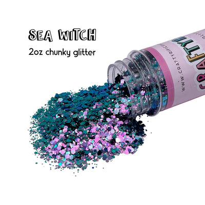 Sea Witch Chunky Glitter Mix 2oz Bottle