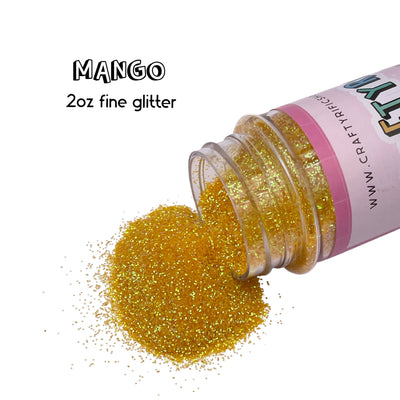 Mango Fine Glitter 2oz Bottle