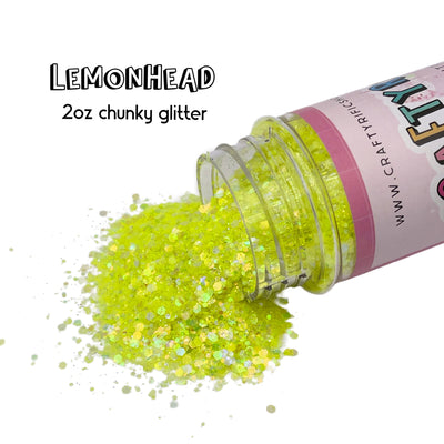 Lemonhead Chunky Glitter Mix 2oz Bottle
