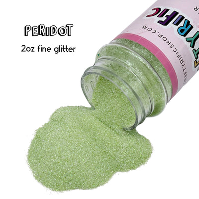 Peridot Green Fine Glitter 2oz Bottle