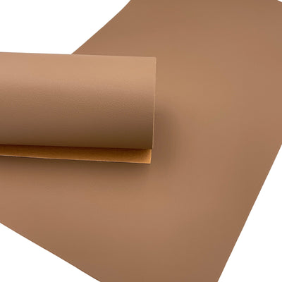 Almond Brown Faux Leather Sheets
