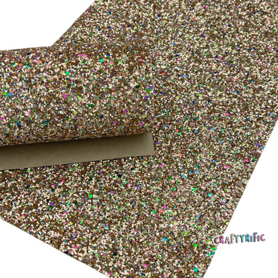 POPPING CANDY GOLD Chunky Glitter Canvas Sheets