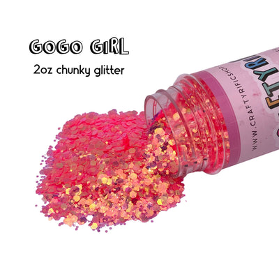 Gogo Girl Chunky Glitter Mix 2oz Bottle