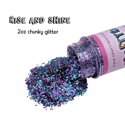 Rise and Shine Chunky Glitter Mix 2oz Bottle