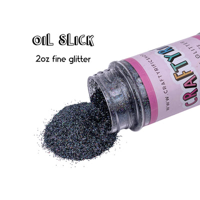 Oil Slick Fine Glitter 2oz Bottle