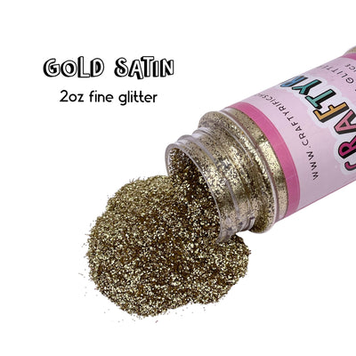 Gold Satin Fine Glitter 2oz Bottle