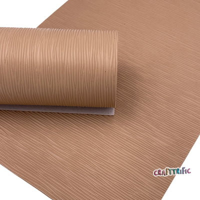 Tan Waves Faux Leather Sheets