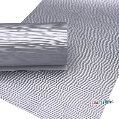 Silver Waves Faux Leather Sheets
