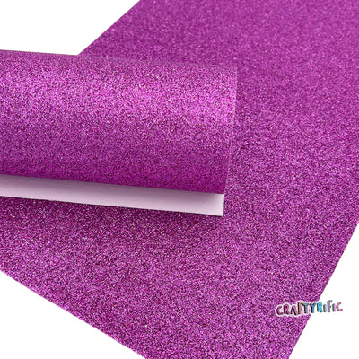 Violet Fine Glitter Canvas Sheet