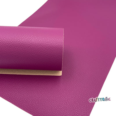 Mulberry Pebbled Faux Leather Sheet