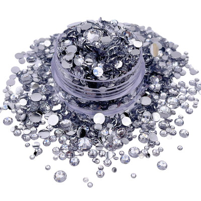 Clear Mixed Sizes Resin Rhinestones 2000 Pieces