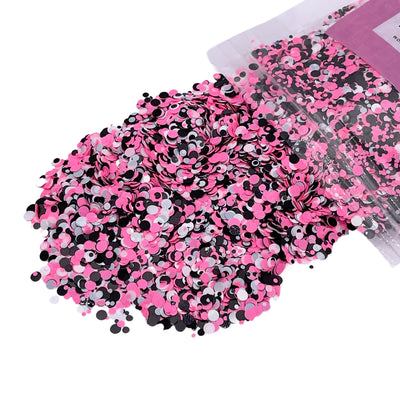 Pink Glam Dot Mix Glitter Set
