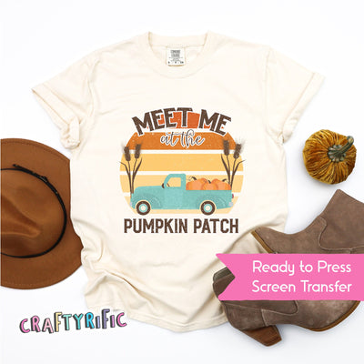 Meet Me at the Pumpkin Patch Matte Thin Screen Print Transfer